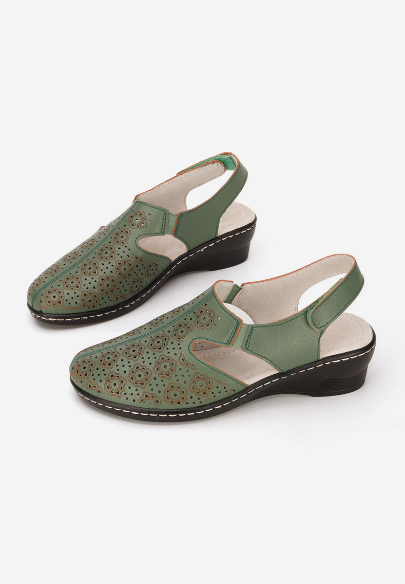 Обувки на ток Ofelya зелен