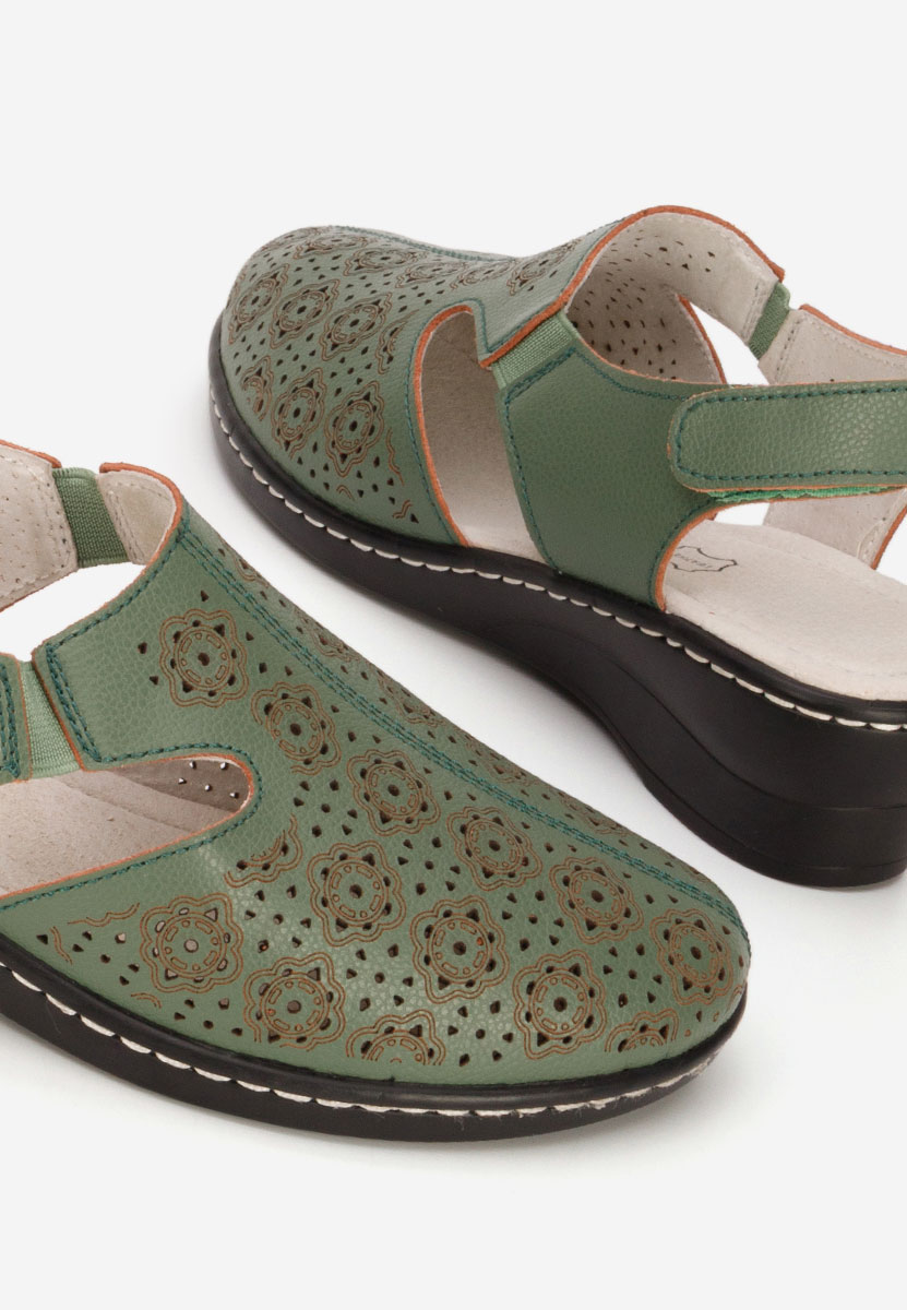 Обувки на ток Ofelya зелен