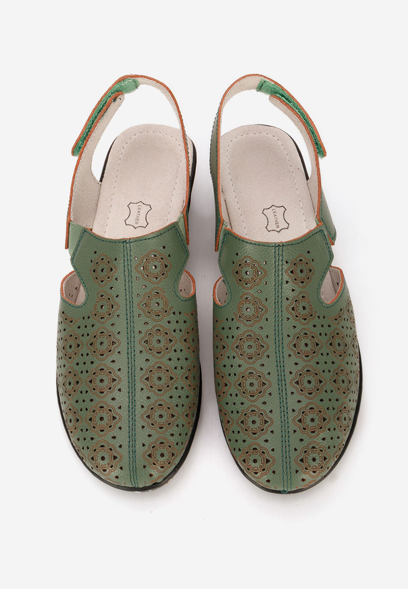 Обувки на ток Ofelya зелен