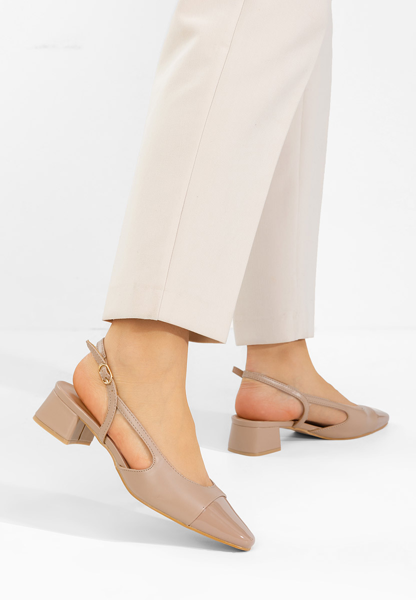 Обувки на ток Alexonia каки