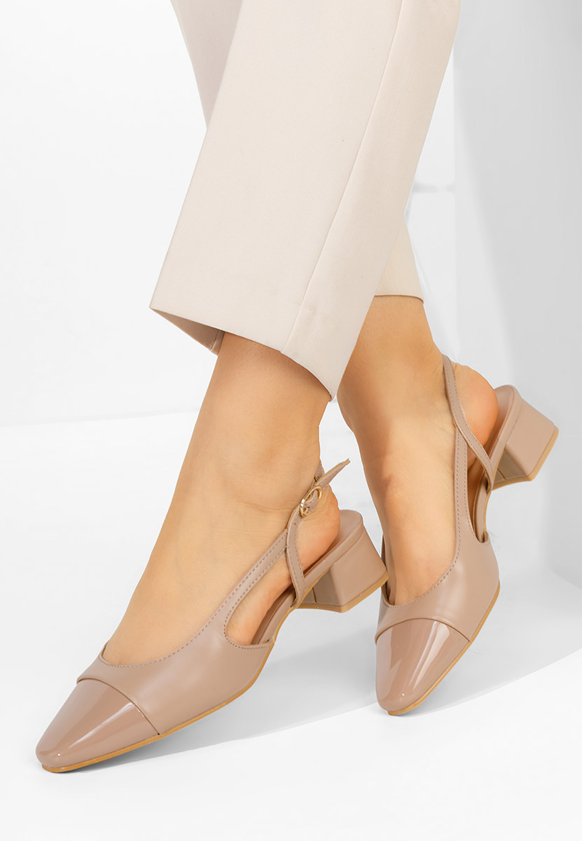 Обувки на ток Alexonia каки