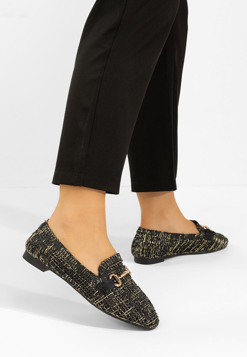 Дамски мокасини Cameilia черни