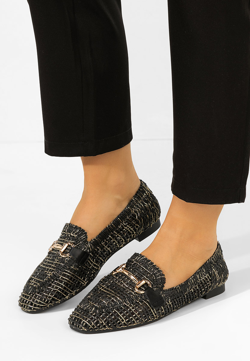 Дамски мокасини Cameilia черни