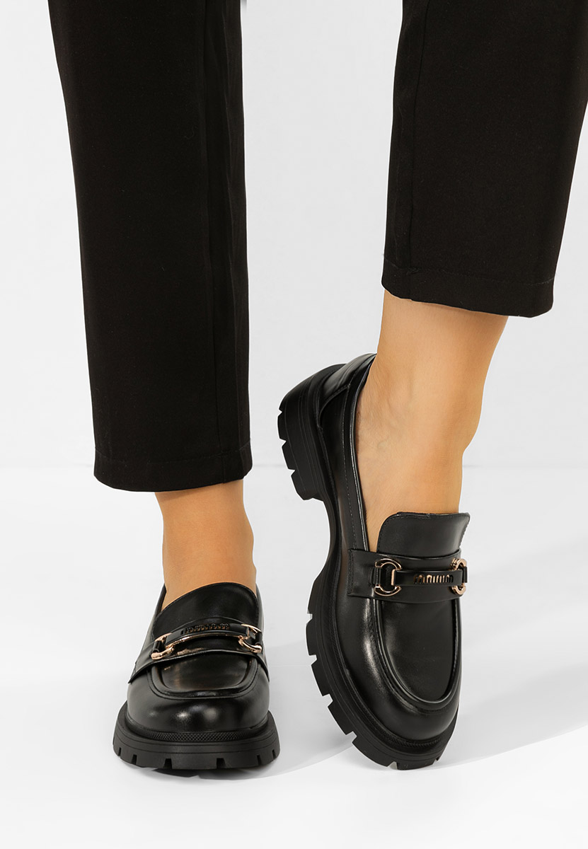 Дамски мокасини Jadiana черни