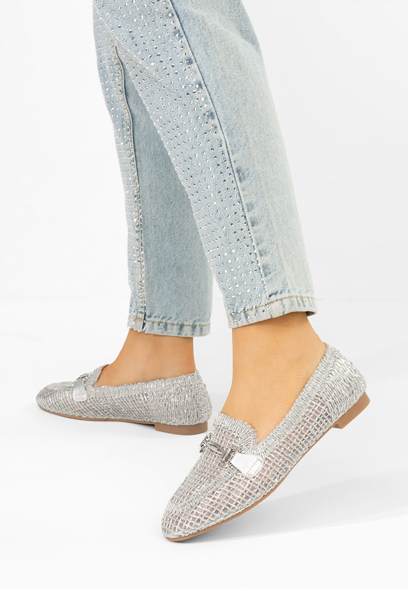 Дамски мокасини Cameilia сив