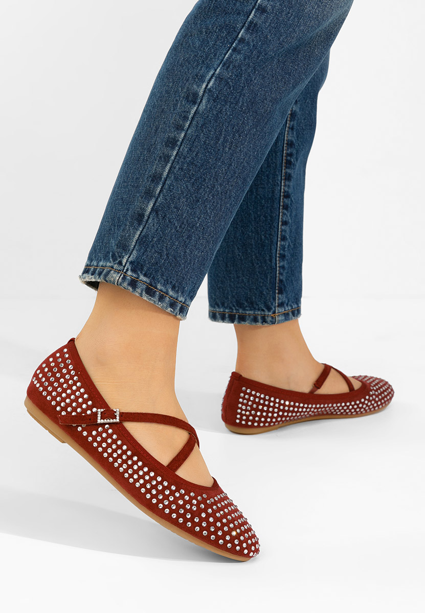 Балерини Karemy Винено червено