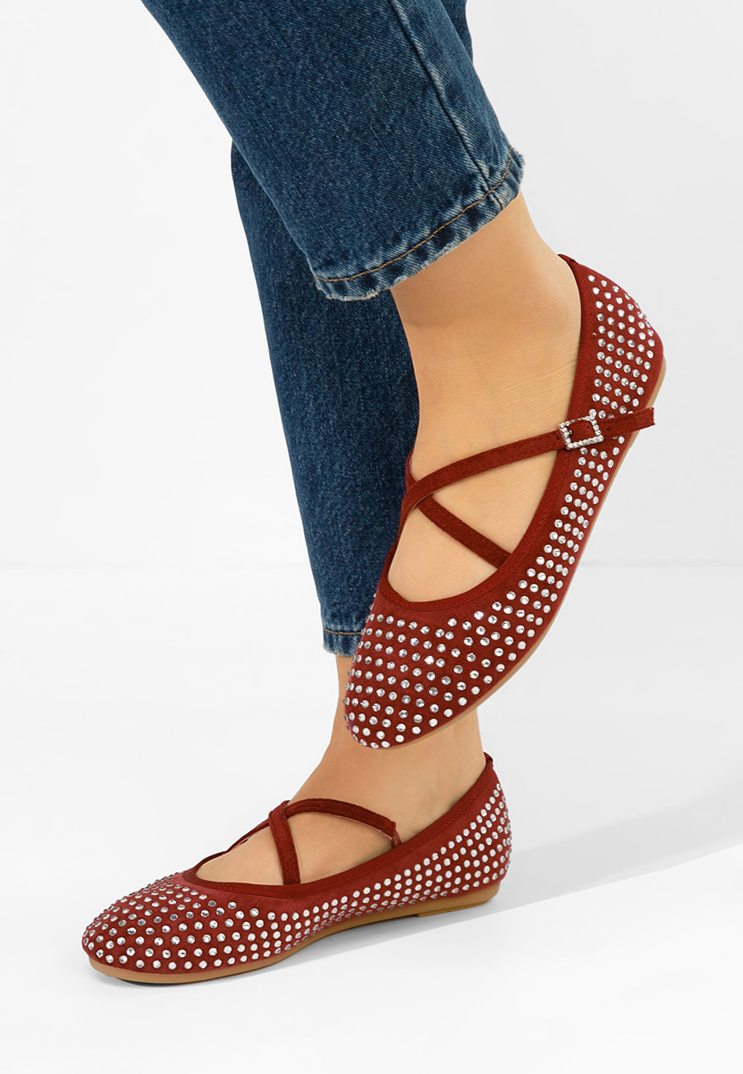 Балерини Karemy Винено червено