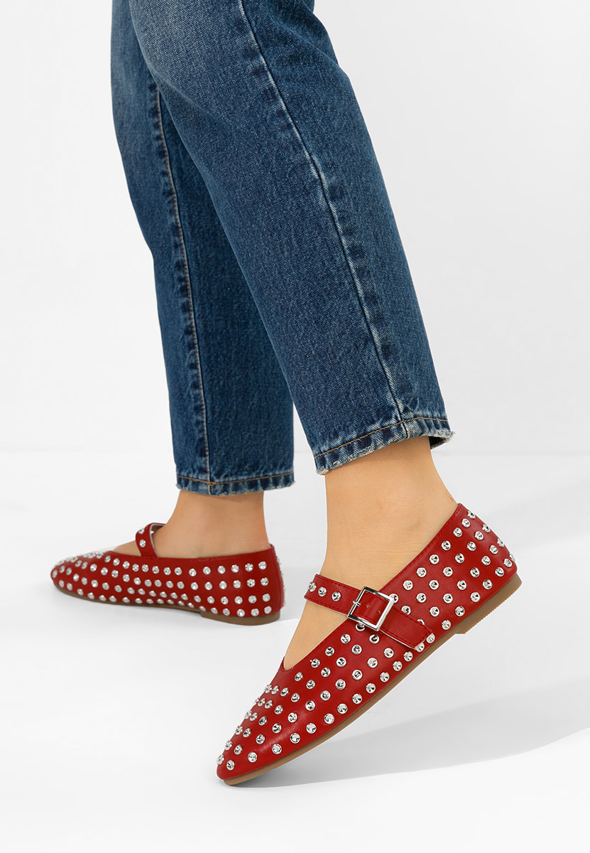 Балерини Karem Винено червено