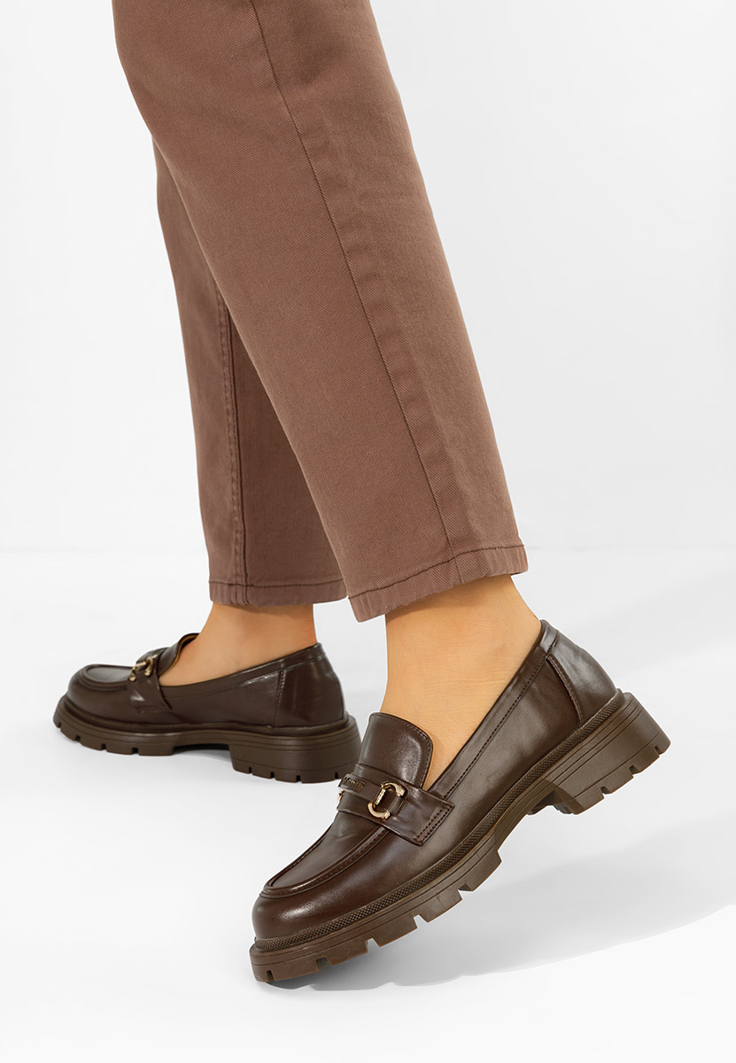 Дамски мокасини Jadiana кафяв