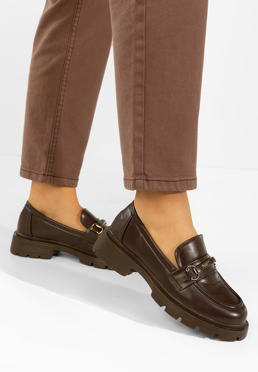 Дамски мокасини Jadiana кафяв