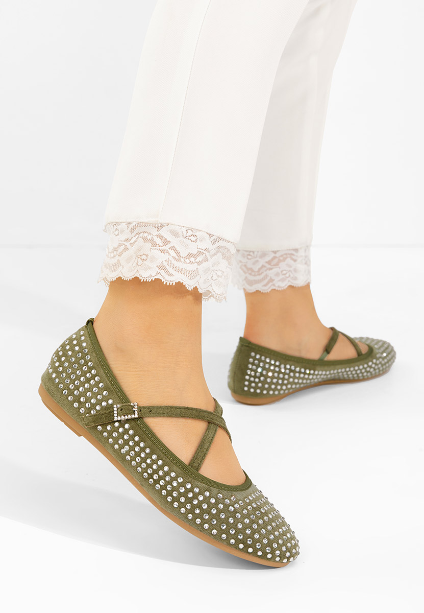 Балерини Karemy зелен