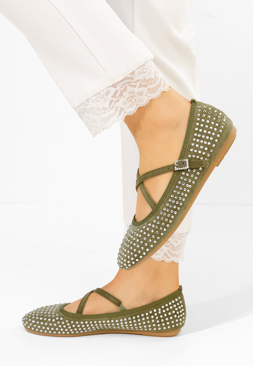 Балерини Karemy зелен