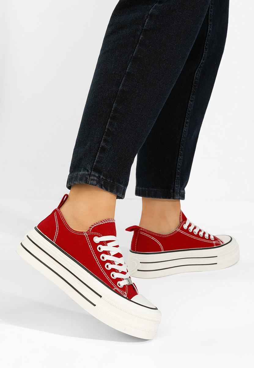 Кецове на платформа Kimala червен