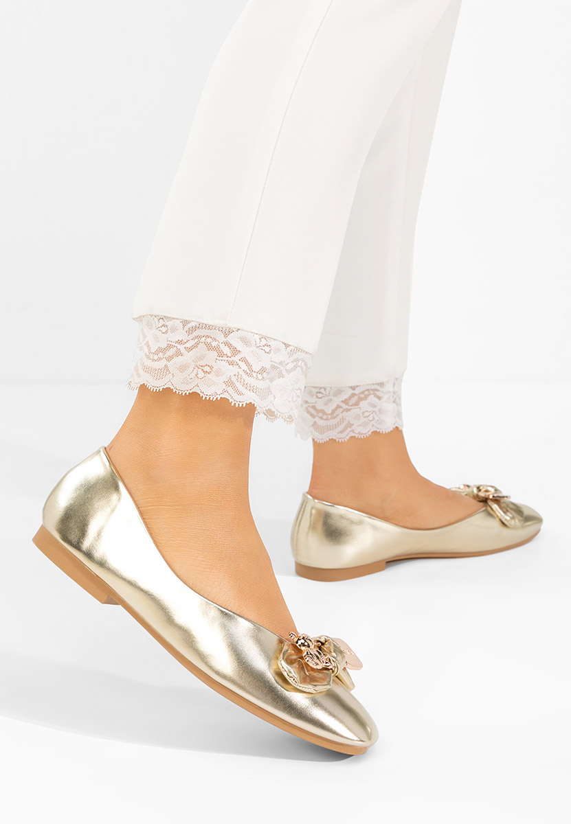 Дамски балерини Ursila златен