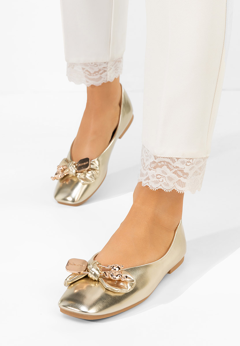 Дамски балерини Ursila златен