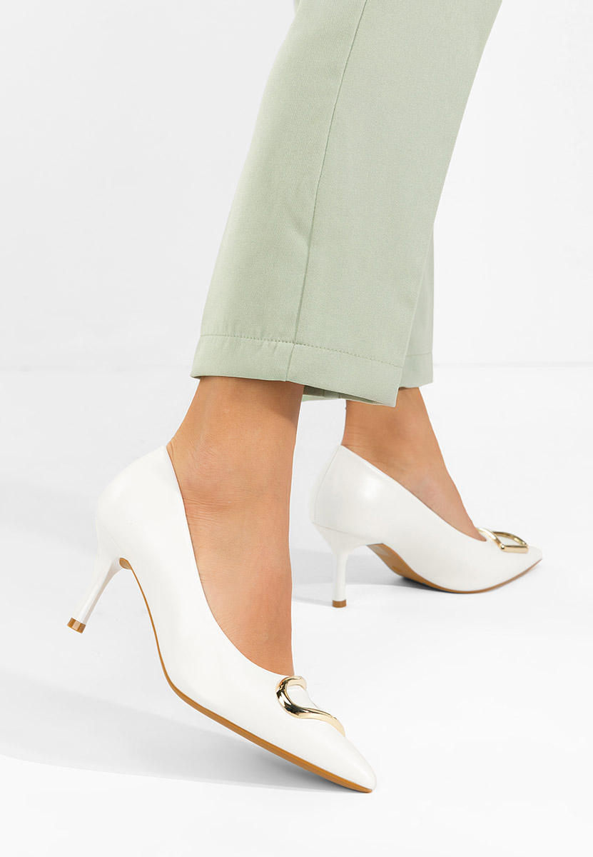 Обувки стилето Cecinia бели