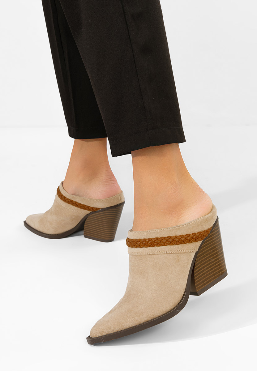 Дамско сабо Marlenia каки