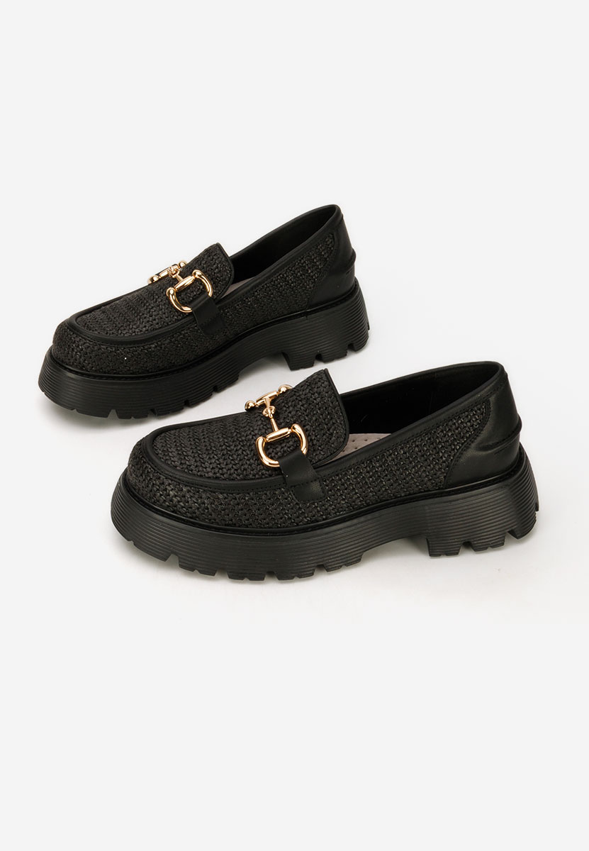 Дамски мокасини естествена кожа Yolandia черни