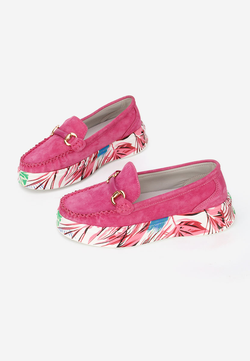 Дамски мокасини естествена кожа Tanielia фуджия