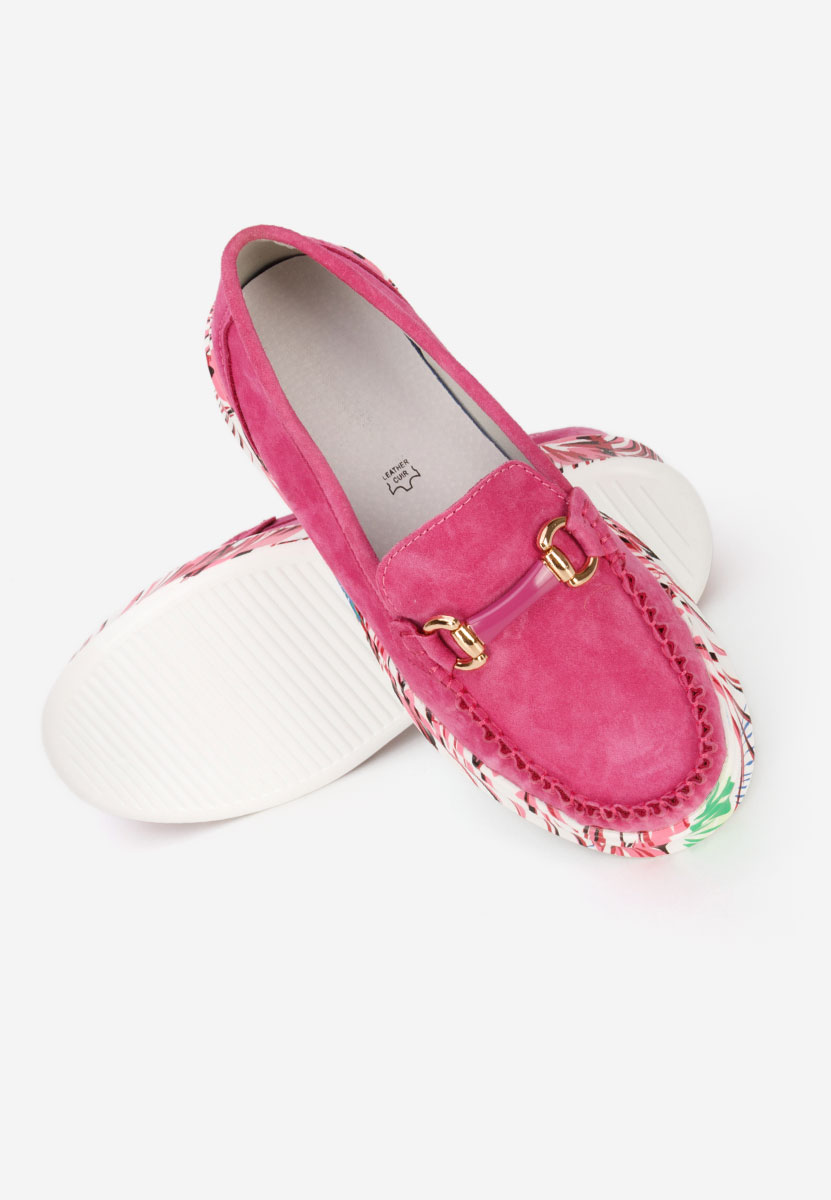 Дамски мокасини естествена кожа Tanielia фуджия