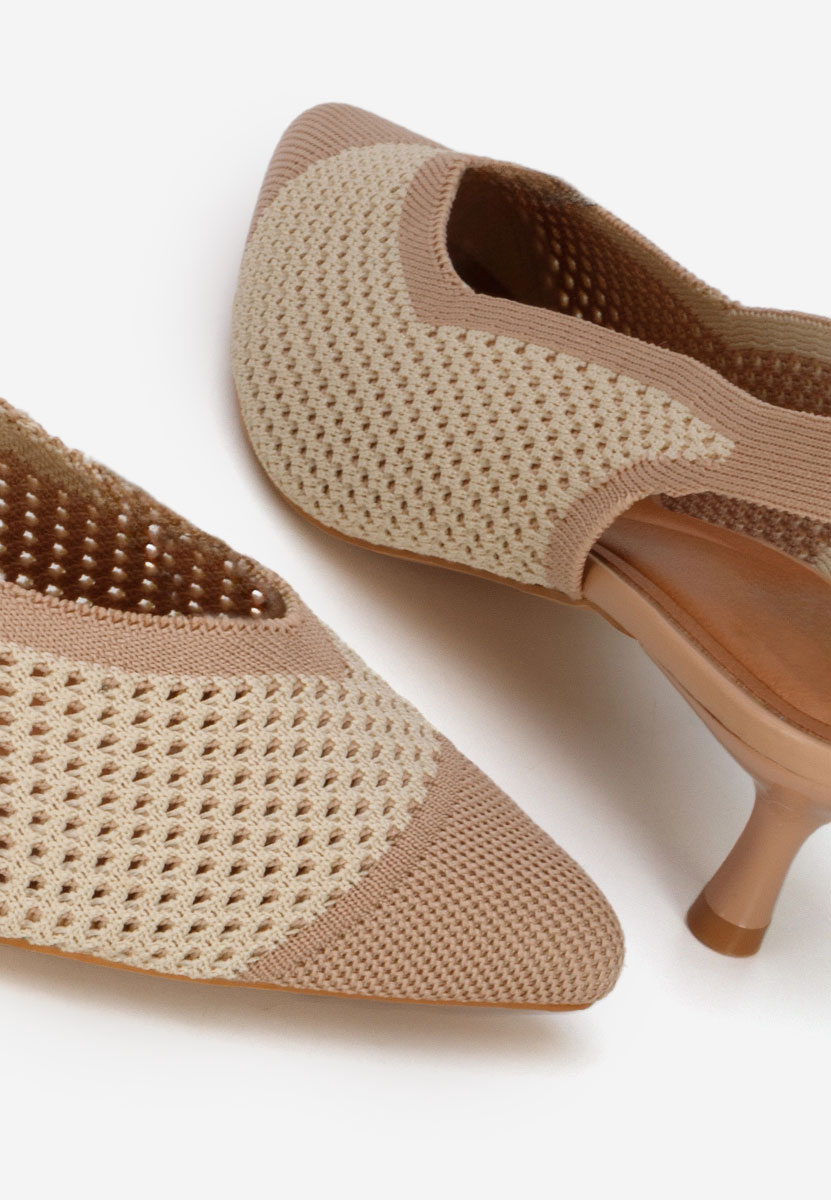 Обувки на ток Jimenia бежов