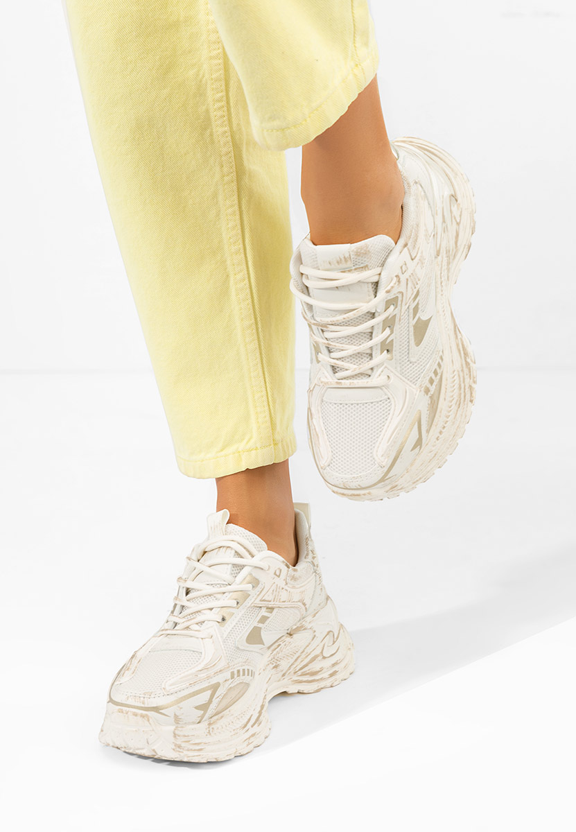 Cникърси на платформа Kellee бежов