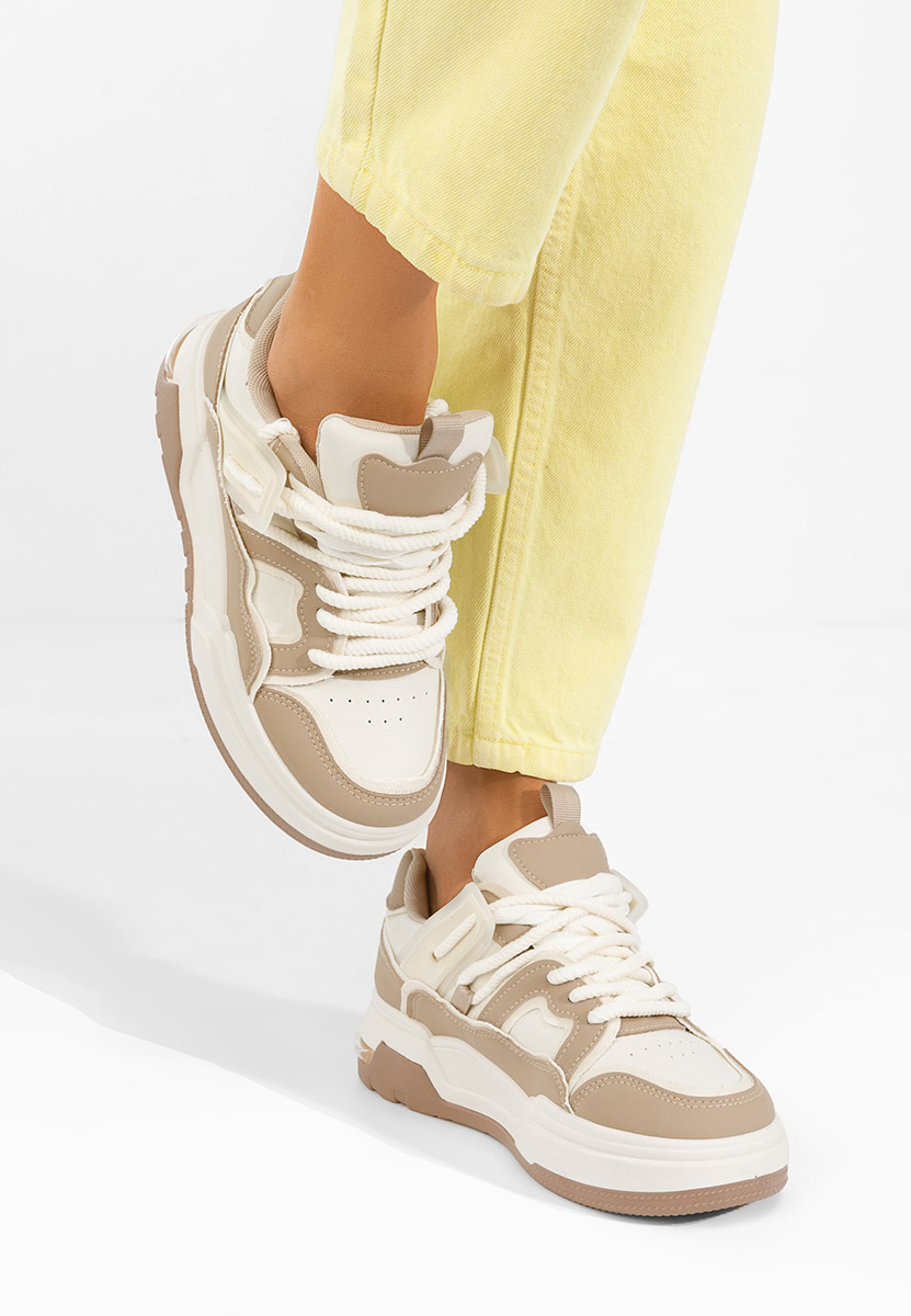 Cникърси на платформа Cinzela каки