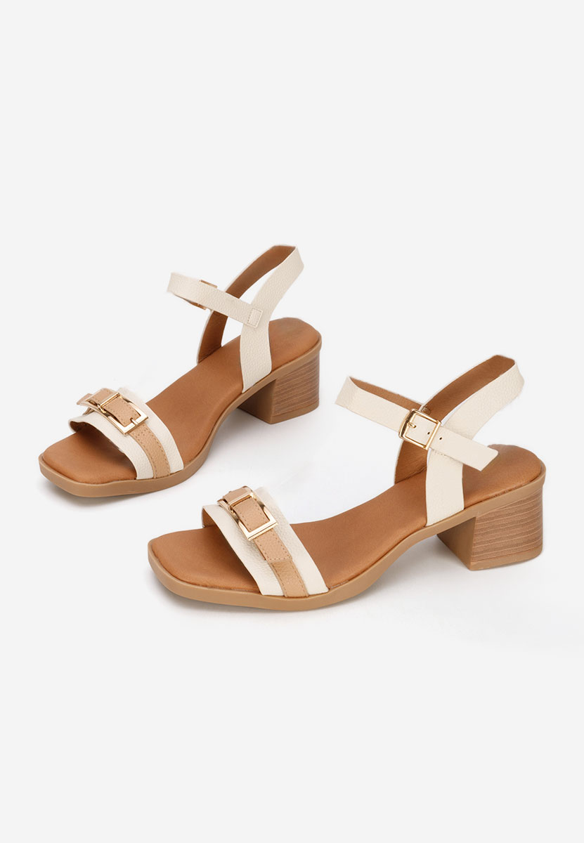 Сандали на ток Iustinia бежов