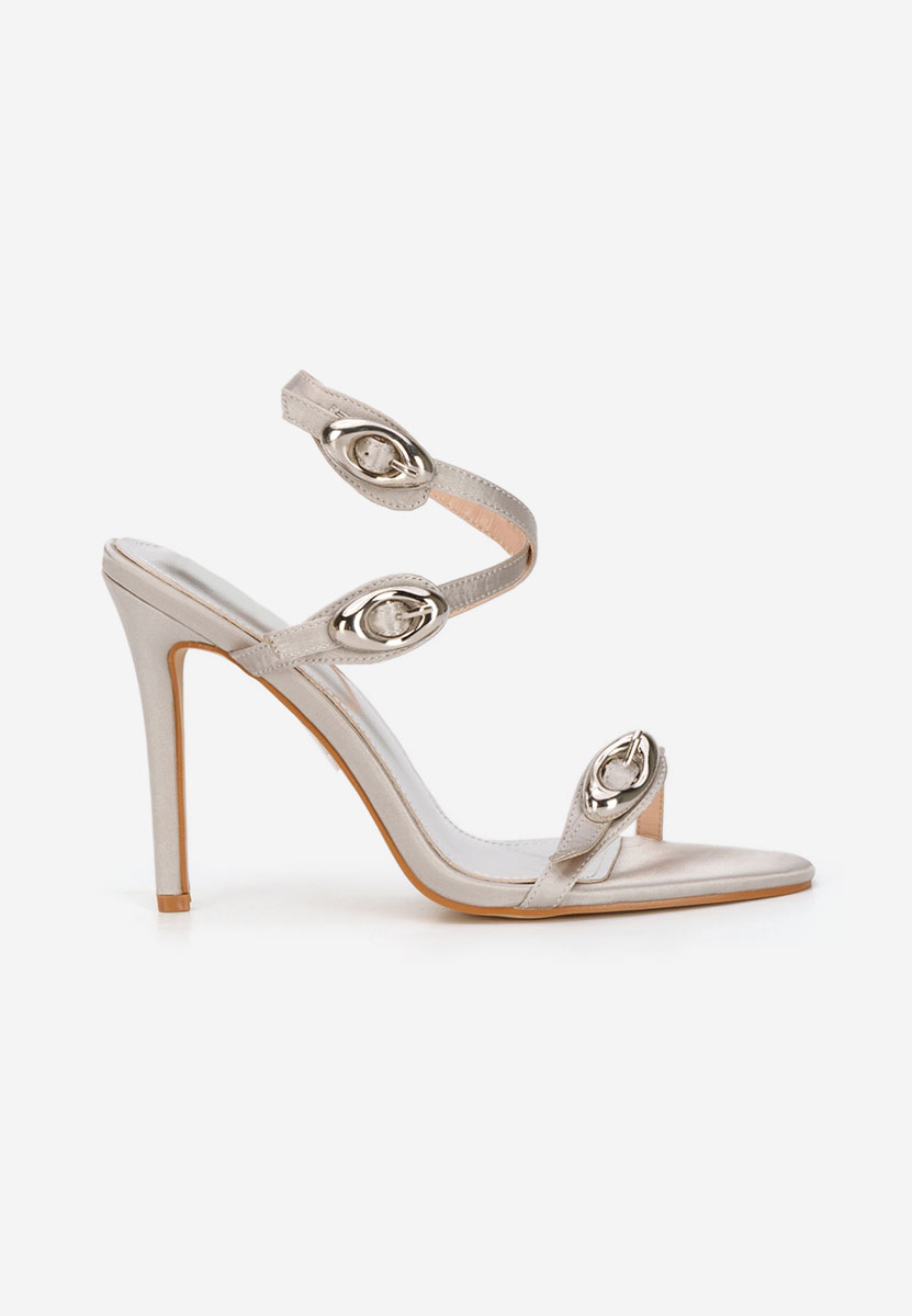 Cандали с тънък ток Romella сив