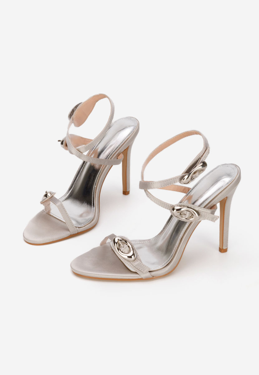 Cандали с тънък ток Romella сив