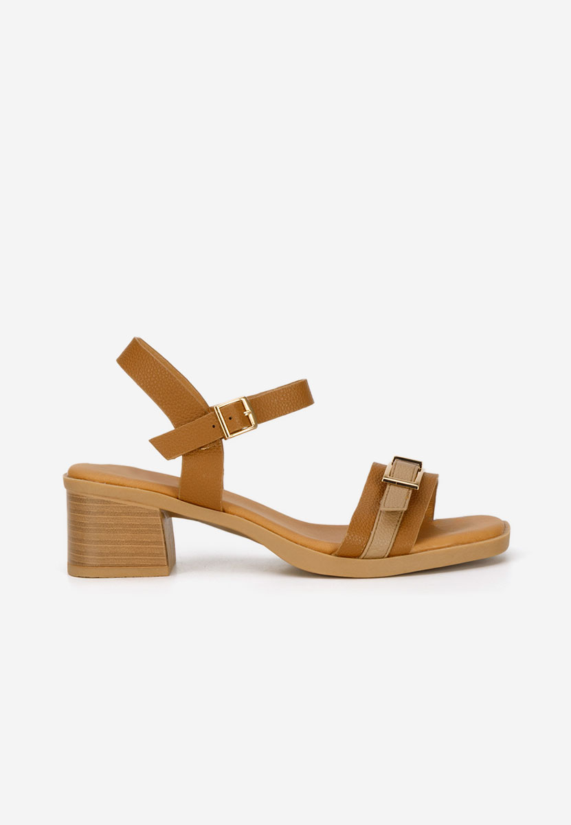 Сандали на ток Iustinia камел