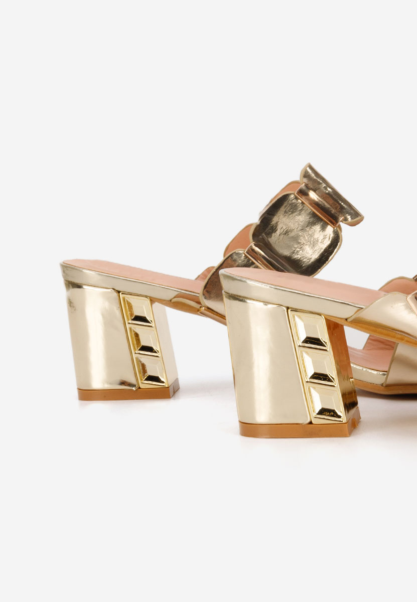 Чехли на ток Raniela златен