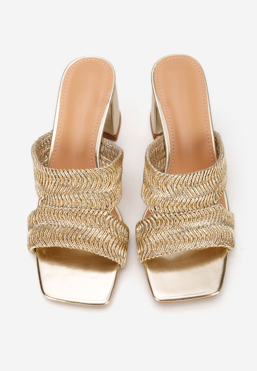 Чехли на ток Nely златен