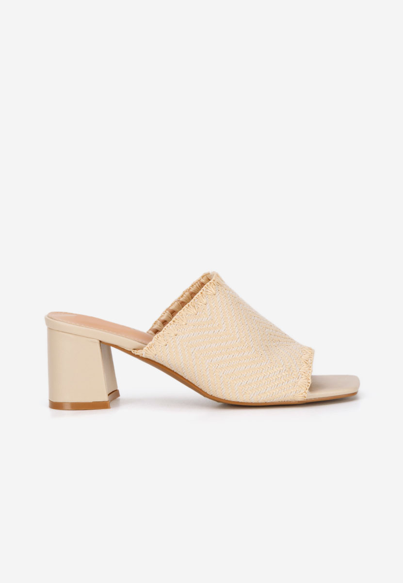 Чехли на ток Yngrid бежов