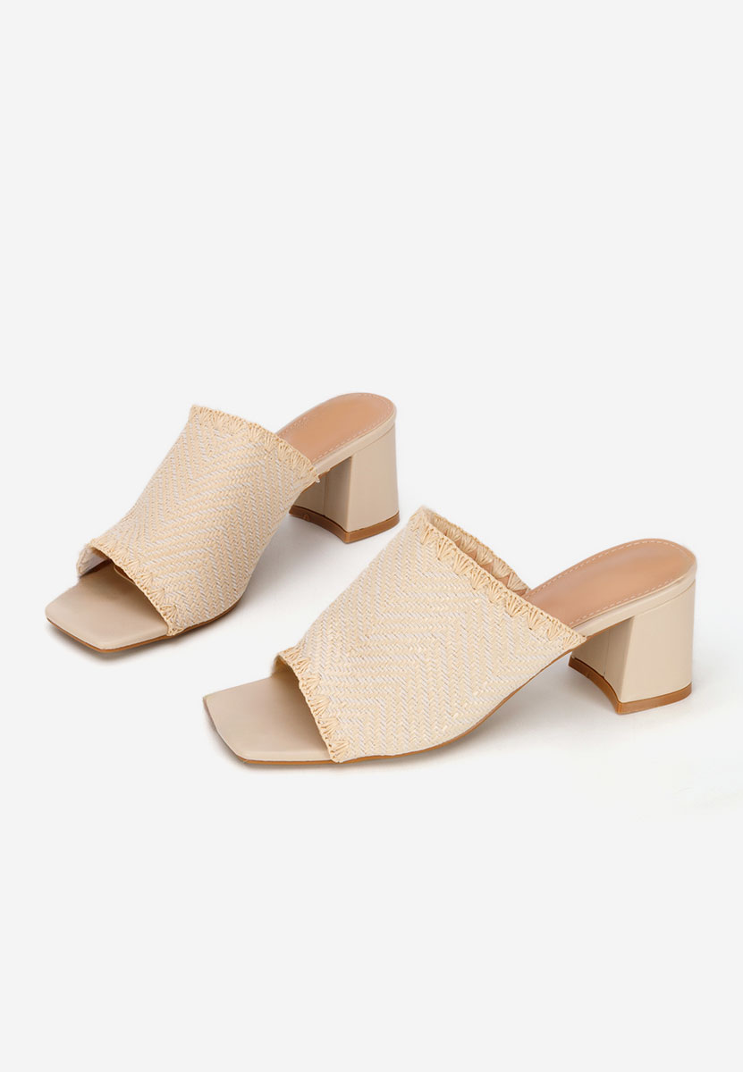 Чехли на ток Yngrid бежов