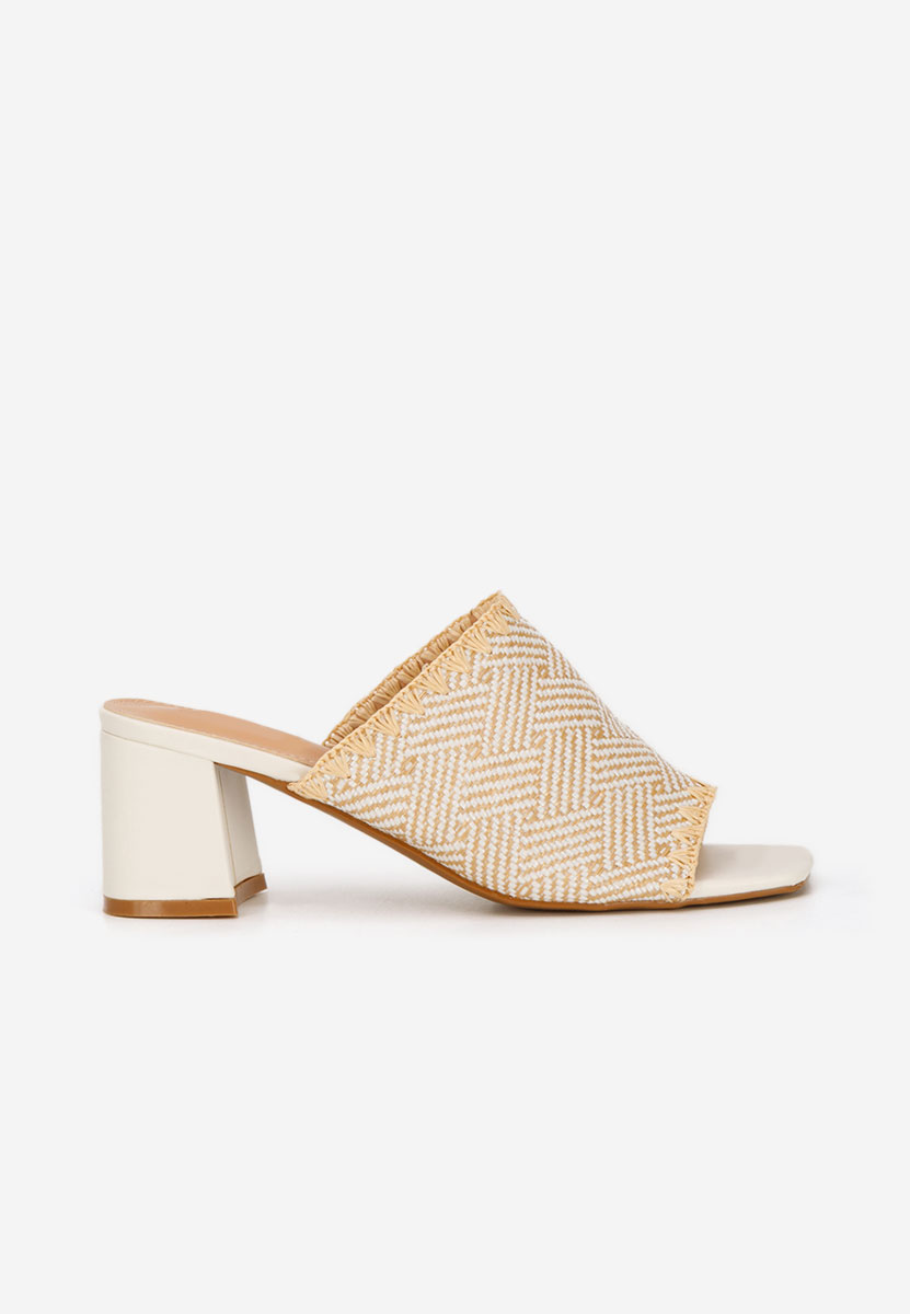 Чехли на ток Yngrid бели