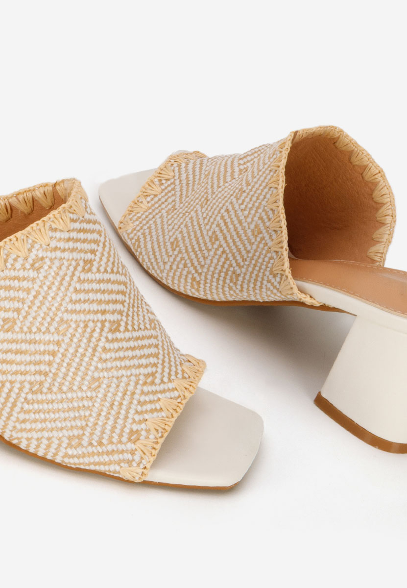 Чехли на ток Yngrid бели