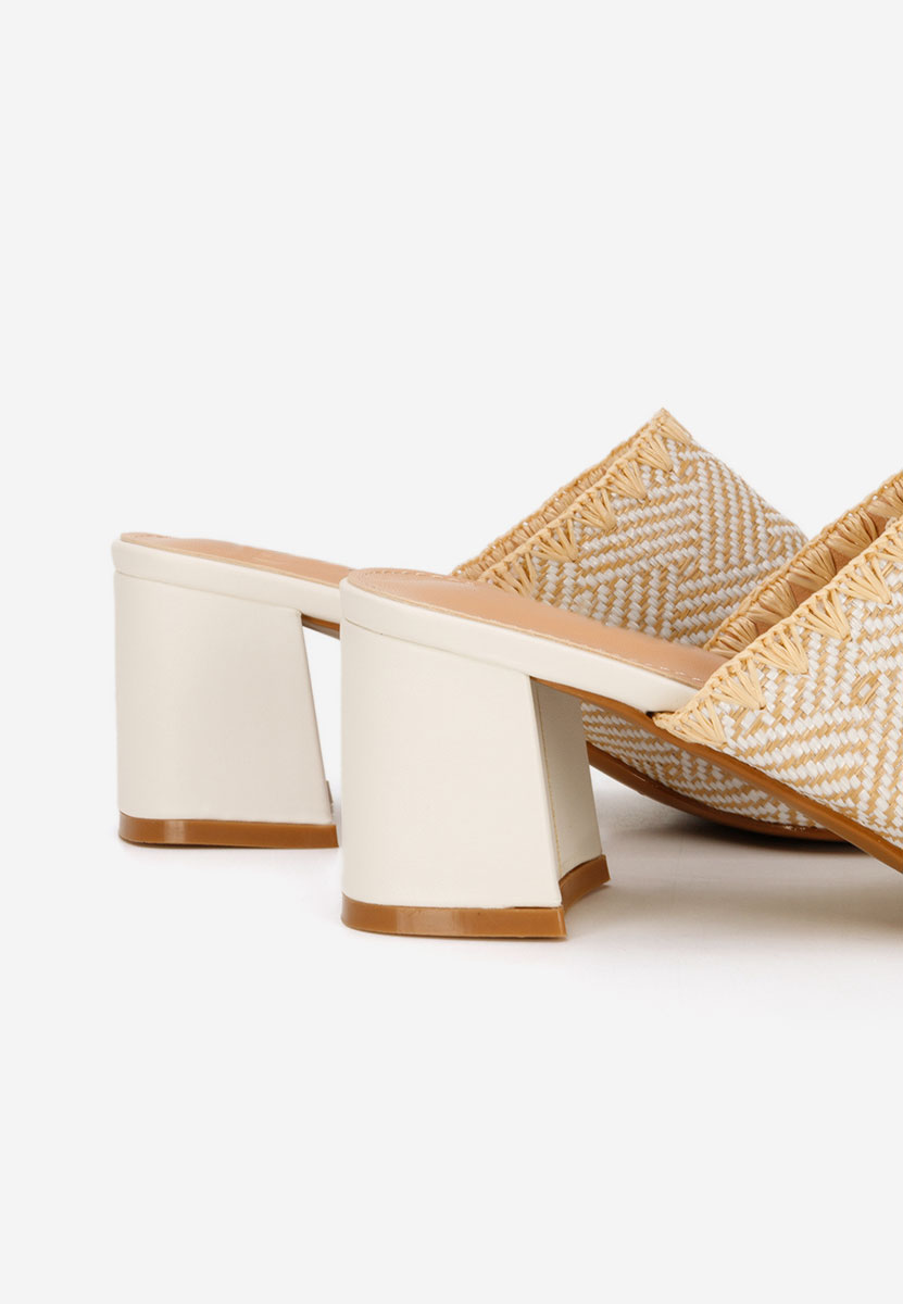 Чехли на ток Yngrid бели