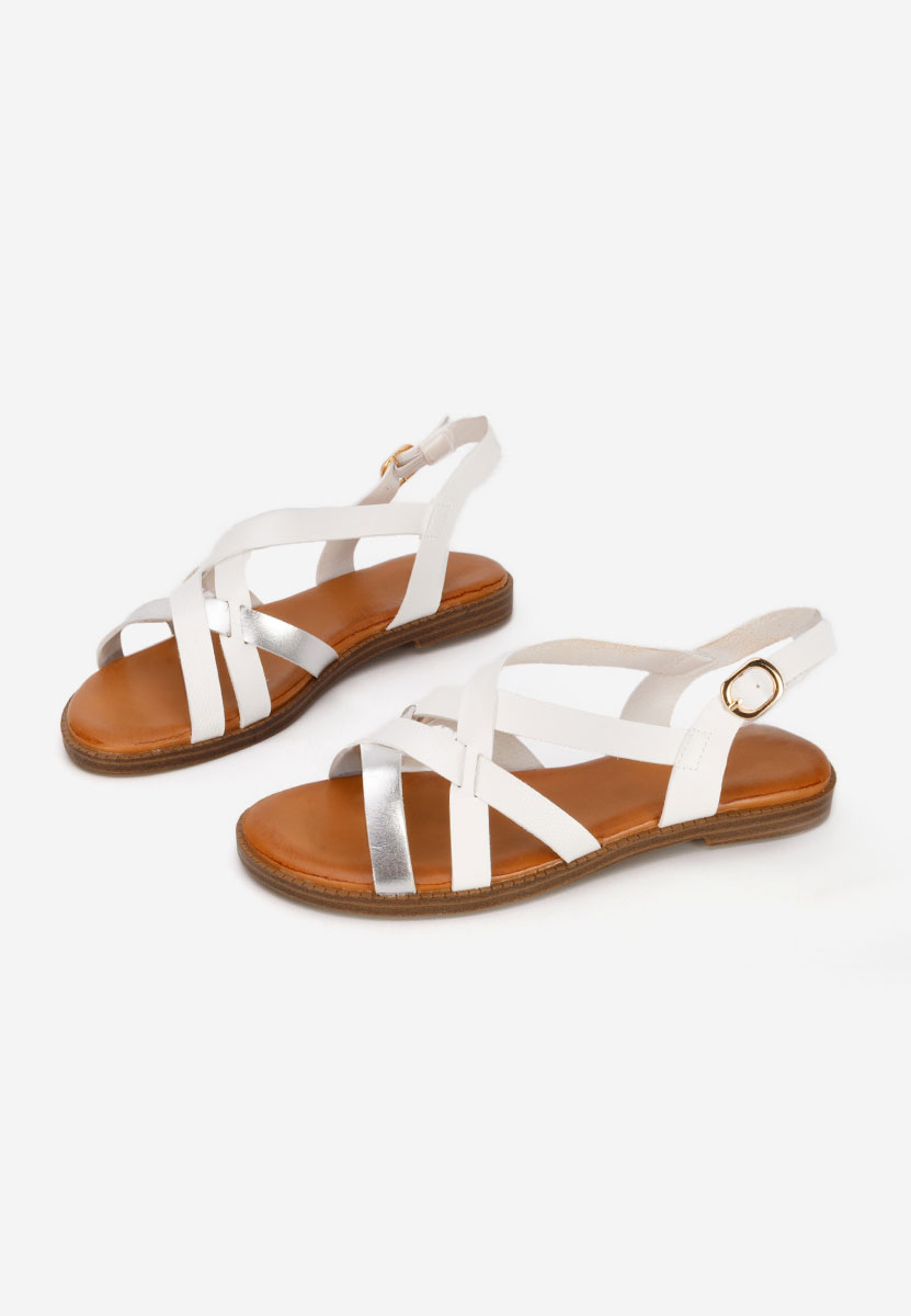 Ниски сандали Latifia бели