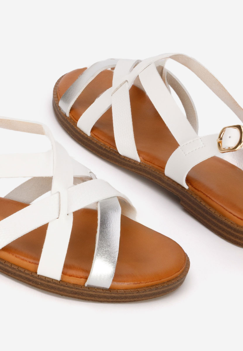 Ниски сандали Latifia бели