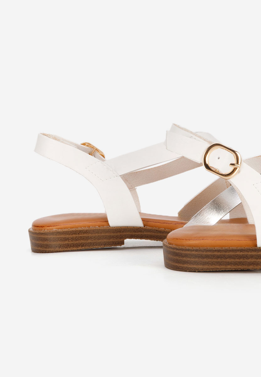Ниски сандали Latifia бели