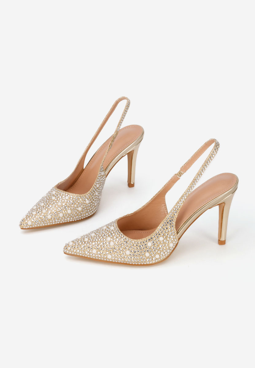 Обувки на ток Irenne златен