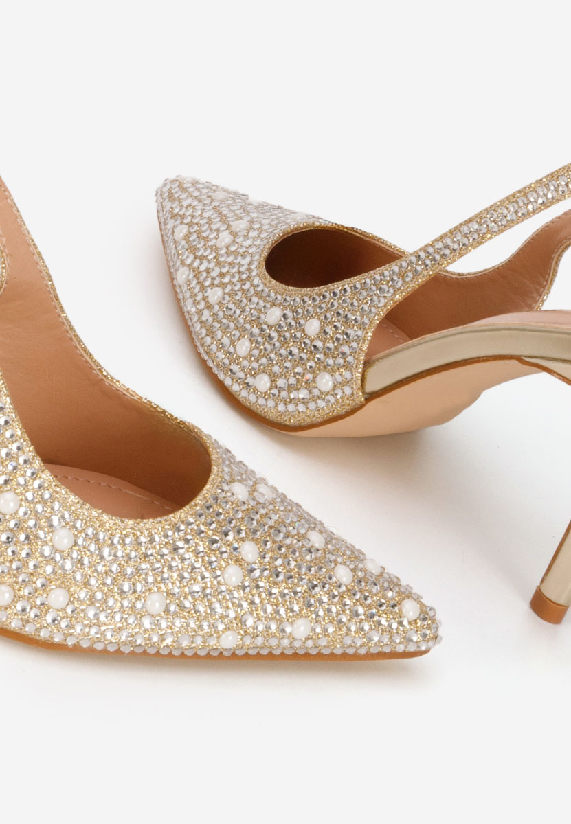 Обувки на ток Irenne златен