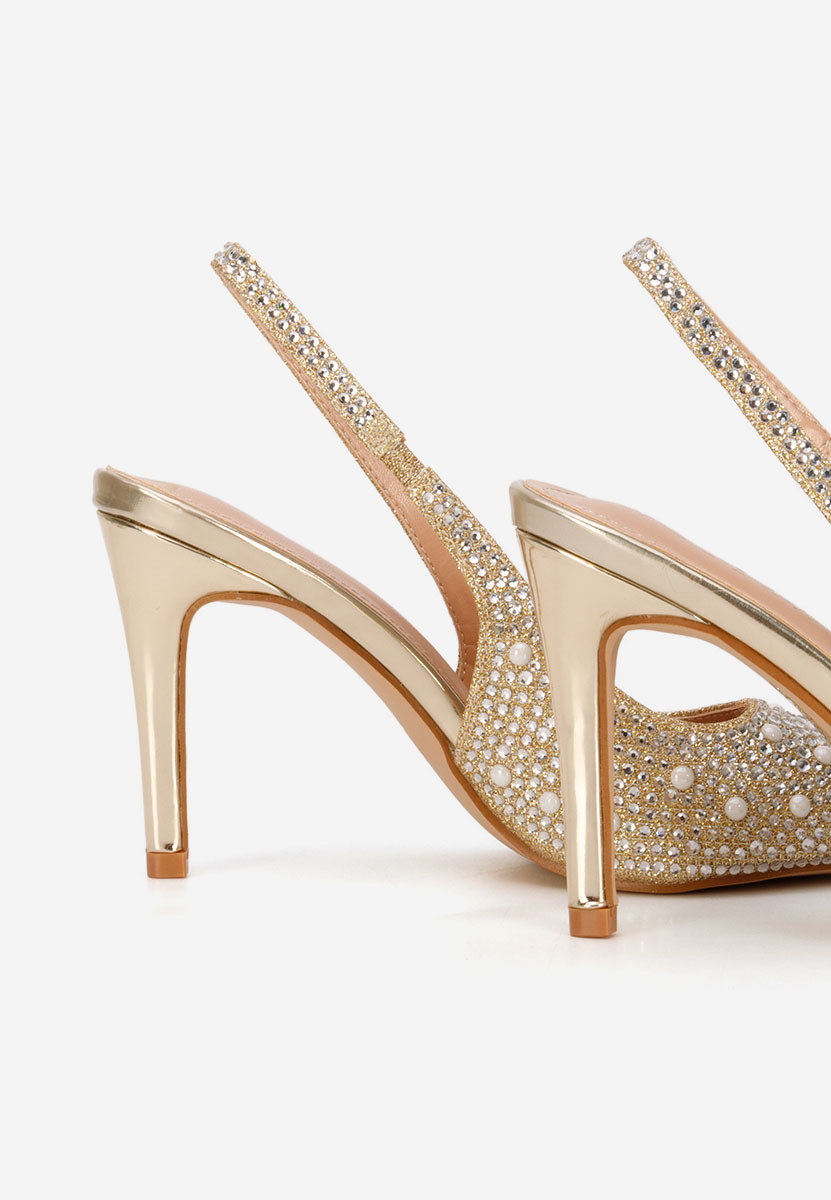 Обувки на ток Irenne златен