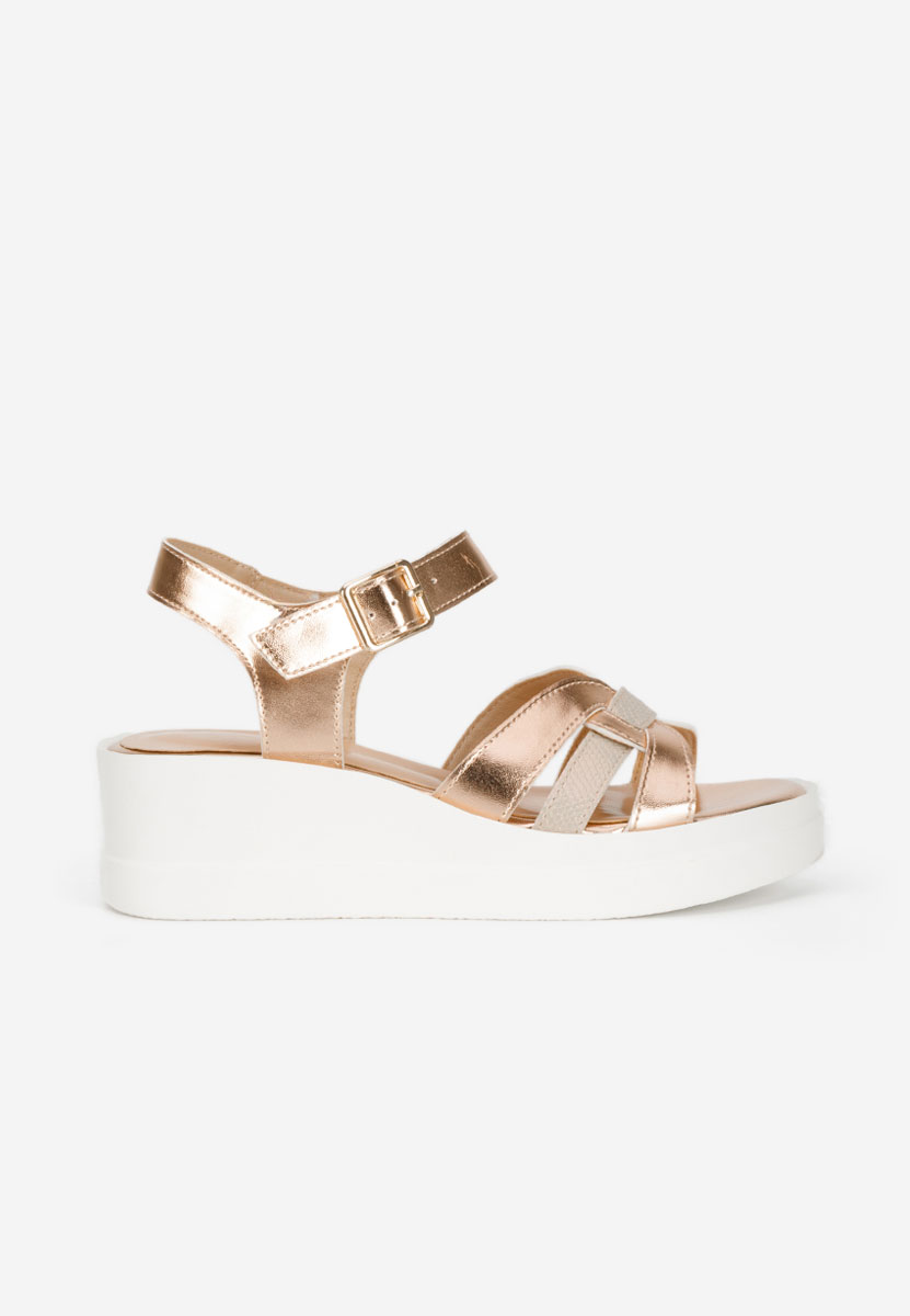 Сандали на платформа Barkita шампанско