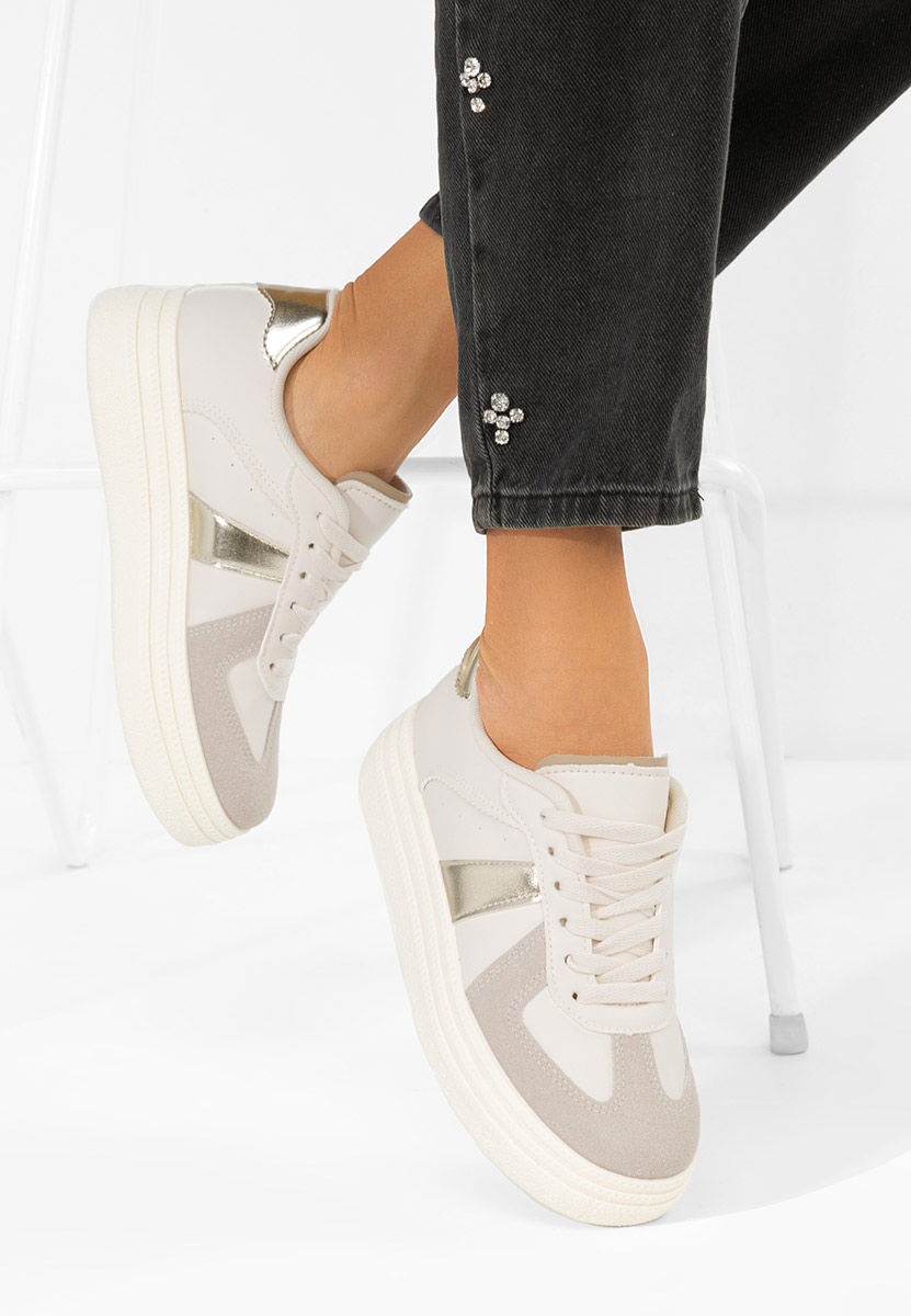 Cникърси на платформа Serinia златен