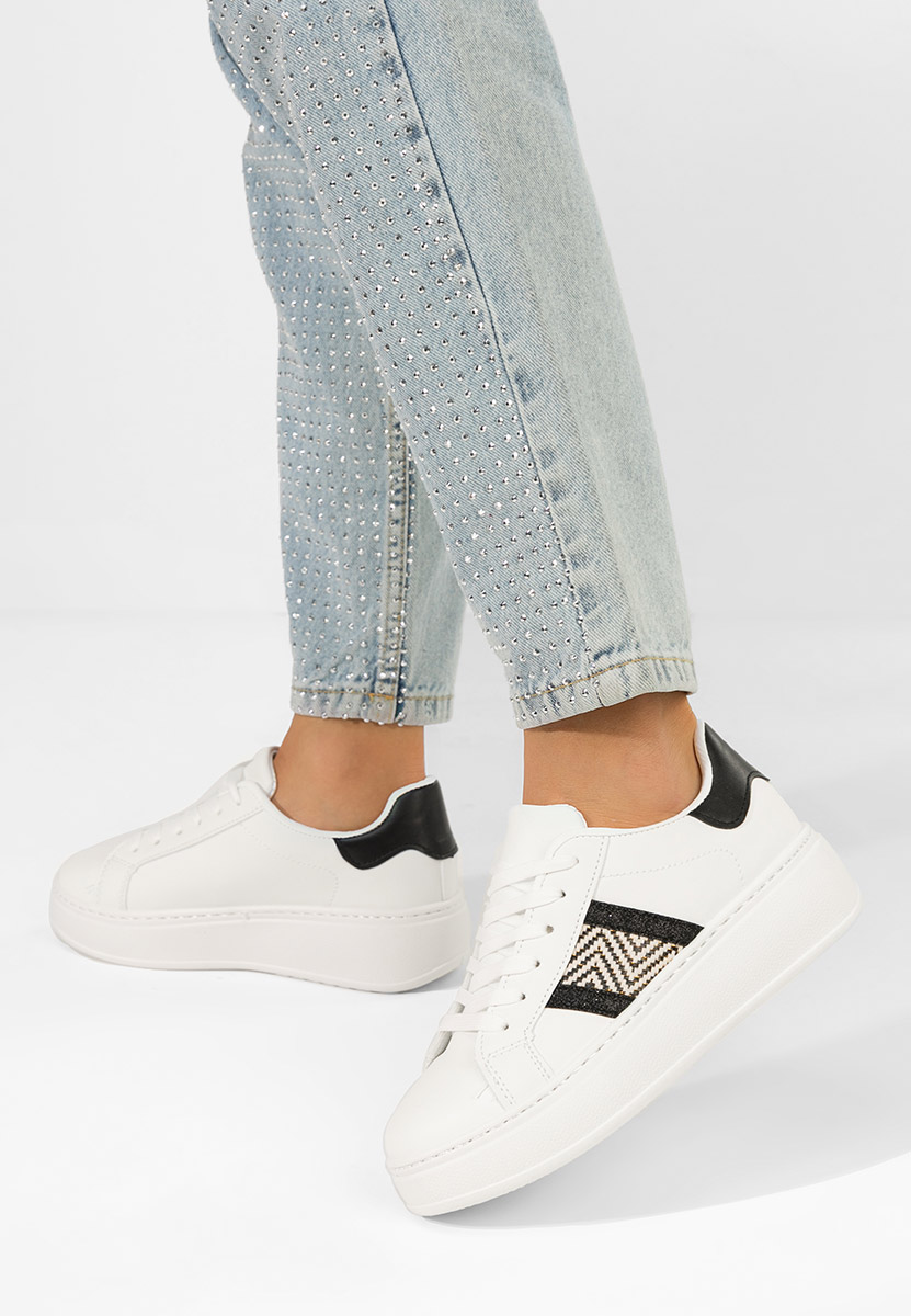 Cникърси на платформа Atenia V2 бели