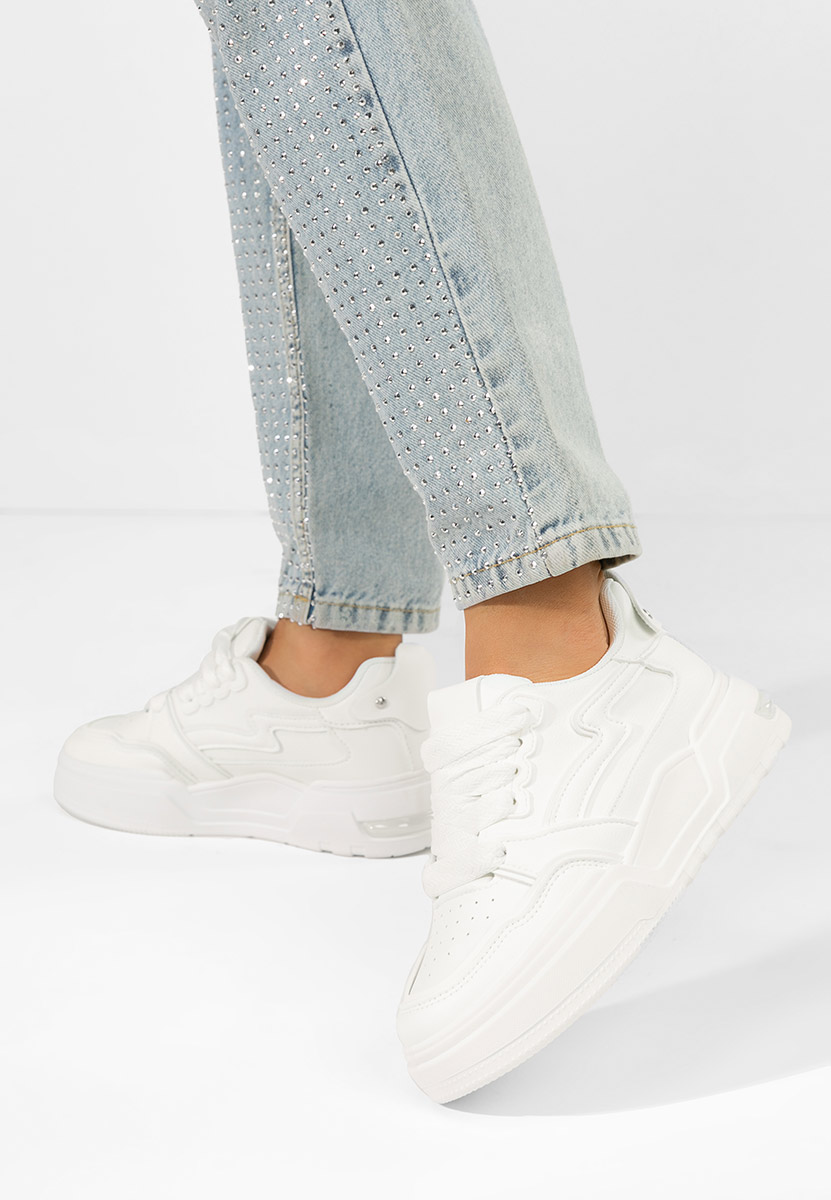 Cникърси на платформа Atanasia бели
