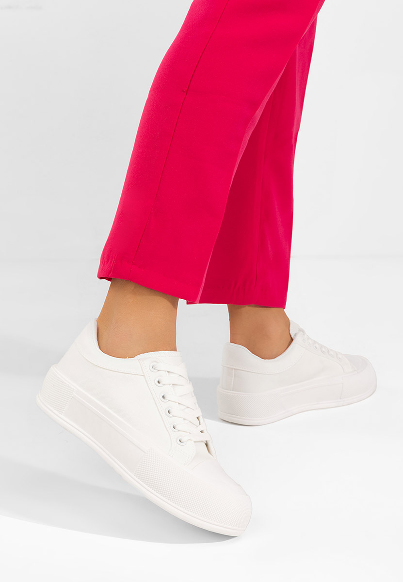 Кецове на платформа Antonea бели