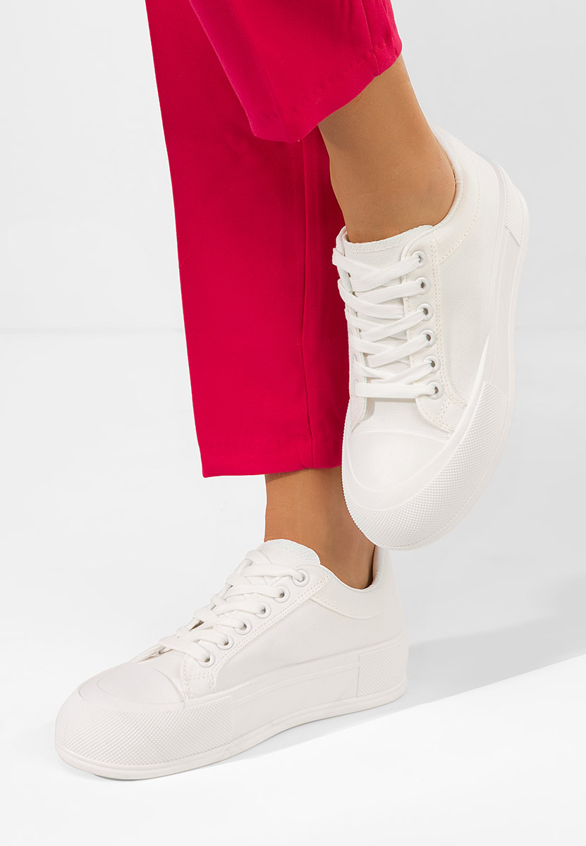 Кецове на платформа Antonea бели